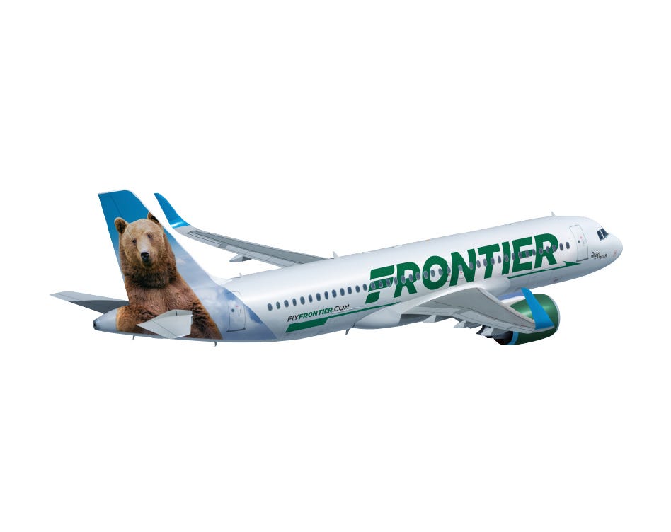 frontier airlines large dog